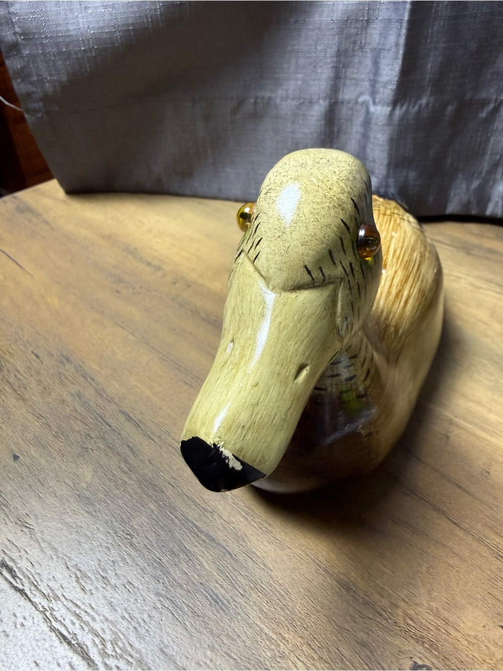 Hand-Carved and Painted Wooden Duck Décor - Picture 5 of 8